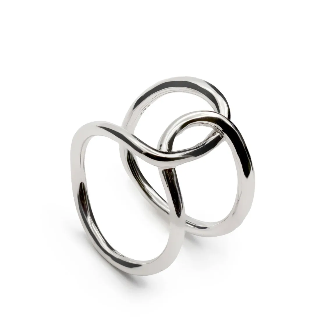 Anillos De Diseño | Anillos Anchos | LINEARGENT Anillo de plata ancho diseño original