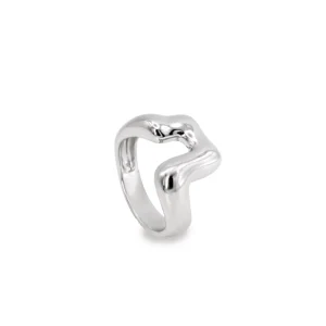 Anillos De Diseño | LINEARGENT Anillo de plata irregular líquido