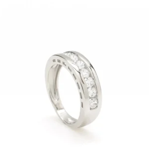 Anillos Circonitas | LINEARGENT Anillos circonitas y cuarzos adamantinos plata lisa