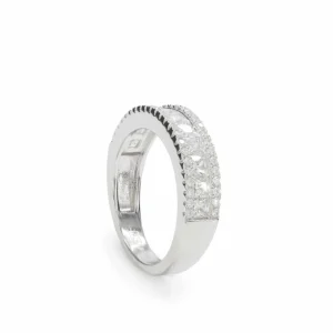 Anillos Finos | Anillos Circonitas | LINEARGENT Anillos con circonitas y cuarzos adamantinos centrales