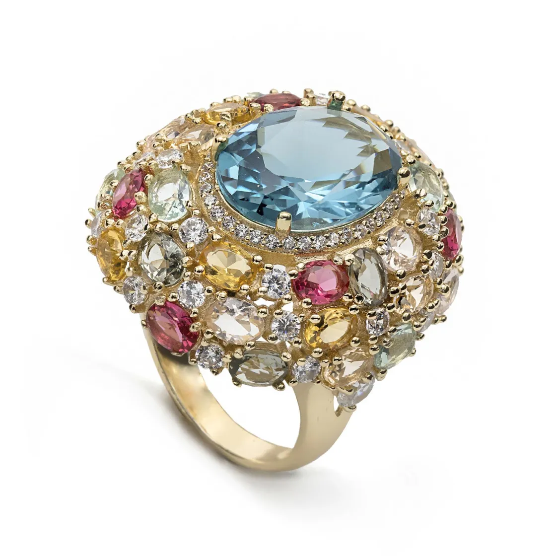Anillos Con Piedras | Anillos Grandes | LINEARGENT Anillos con piedras de colores en tonos brillantes