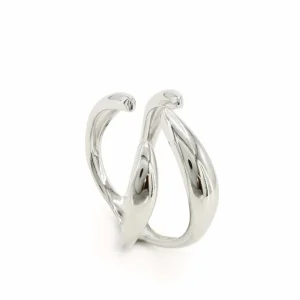 Anillos De Diseño | LINEARGENT Anillos de diseño abierto estilo garra en plata lisa