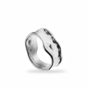 Anillos De Diseño | LINEARGENT Anillos de diseño ancho irregular líquido