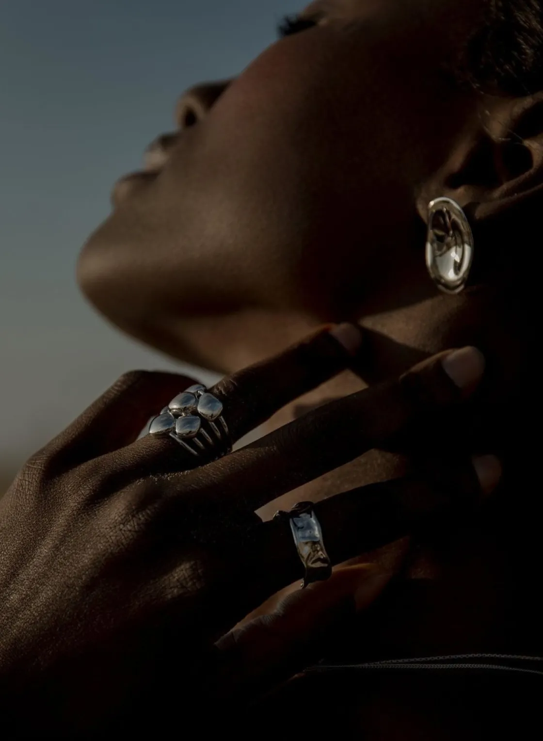 Anillos De Diseño | LINEARGENT Anillos de diseño ancho irregular líquido