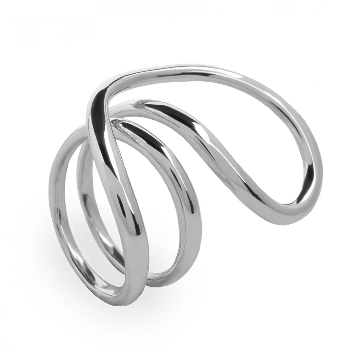 Anillos Especiales | Anillos De Diseño | LINEARGENT Anillos de diseño carriles circulares en plata lisa