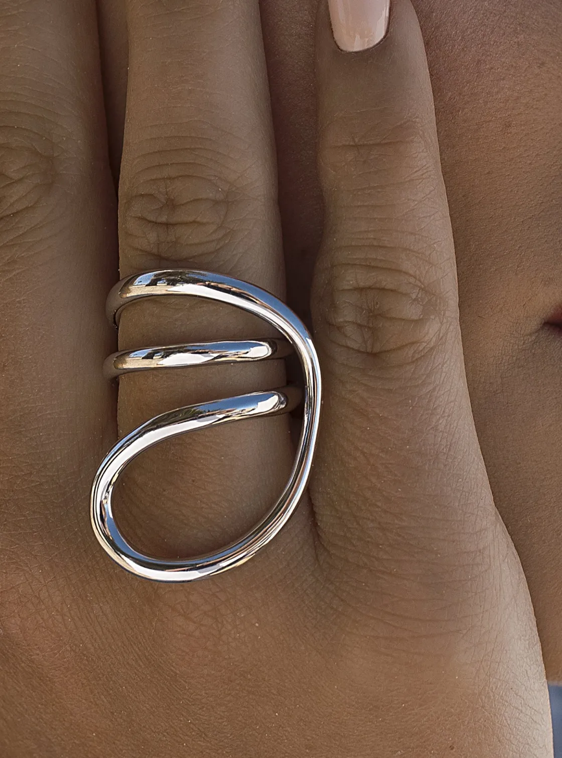Anillos Especiales | Anillos De Diseño | LINEARGENT Anillos de diseño carriles circulares en plata lisa
