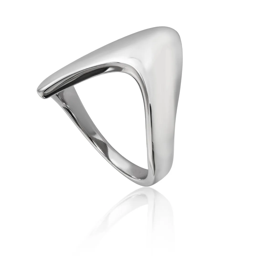 Anillos Especiales | Anillos De Diseño | LINEARGENT Anillos de diseño de plata diseño punta triangular
