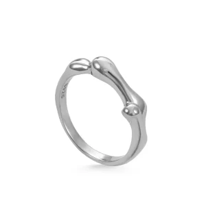 Anillos De Diseño | LINEARGENT Anillos de diseño de plata lisa diseño líquido