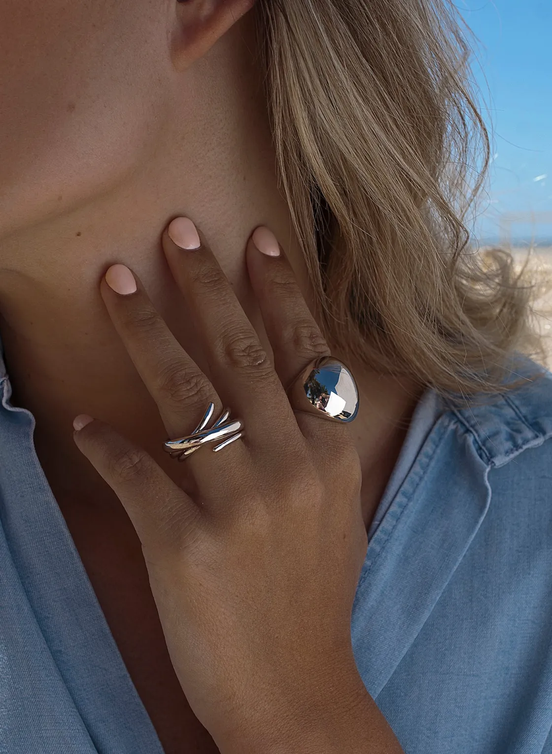 Anillos De Diseño | Anillos Grandes | LINEARGENT Anillos de diseño entrelazado formado por varios carriles