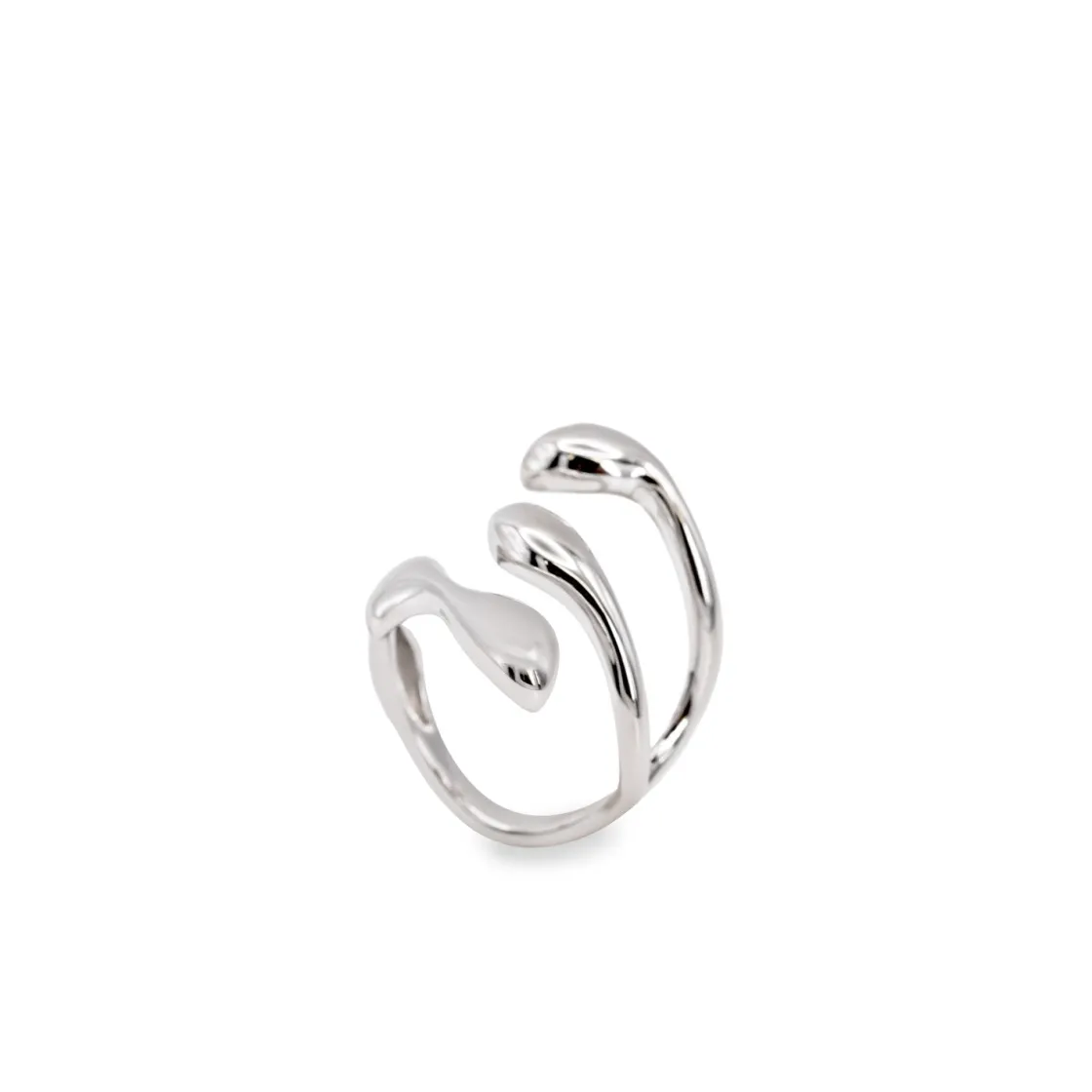 Anillos De Diseño | LINEARGENT Anillos de diseño estilo orgánico con tres garras