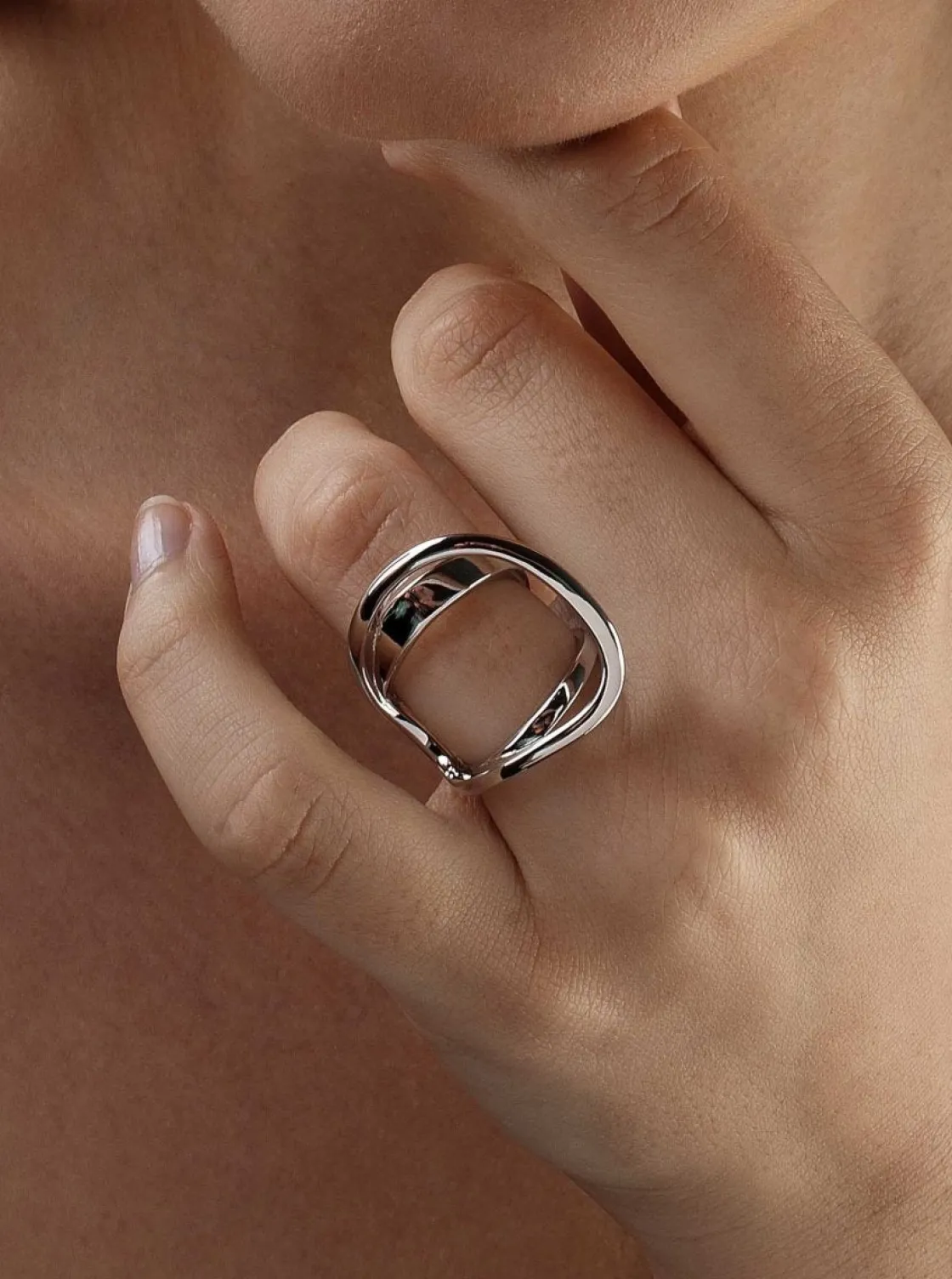 Anillos De Diseño | Anillos Anchos | LINEARGENT Anillos de diseño motivo circular grande