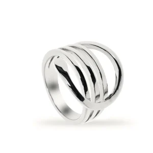 Anillos De Diseño | Anillos Anchos | LINEARGENT Anillos de diseño motivo plano circular con carriles