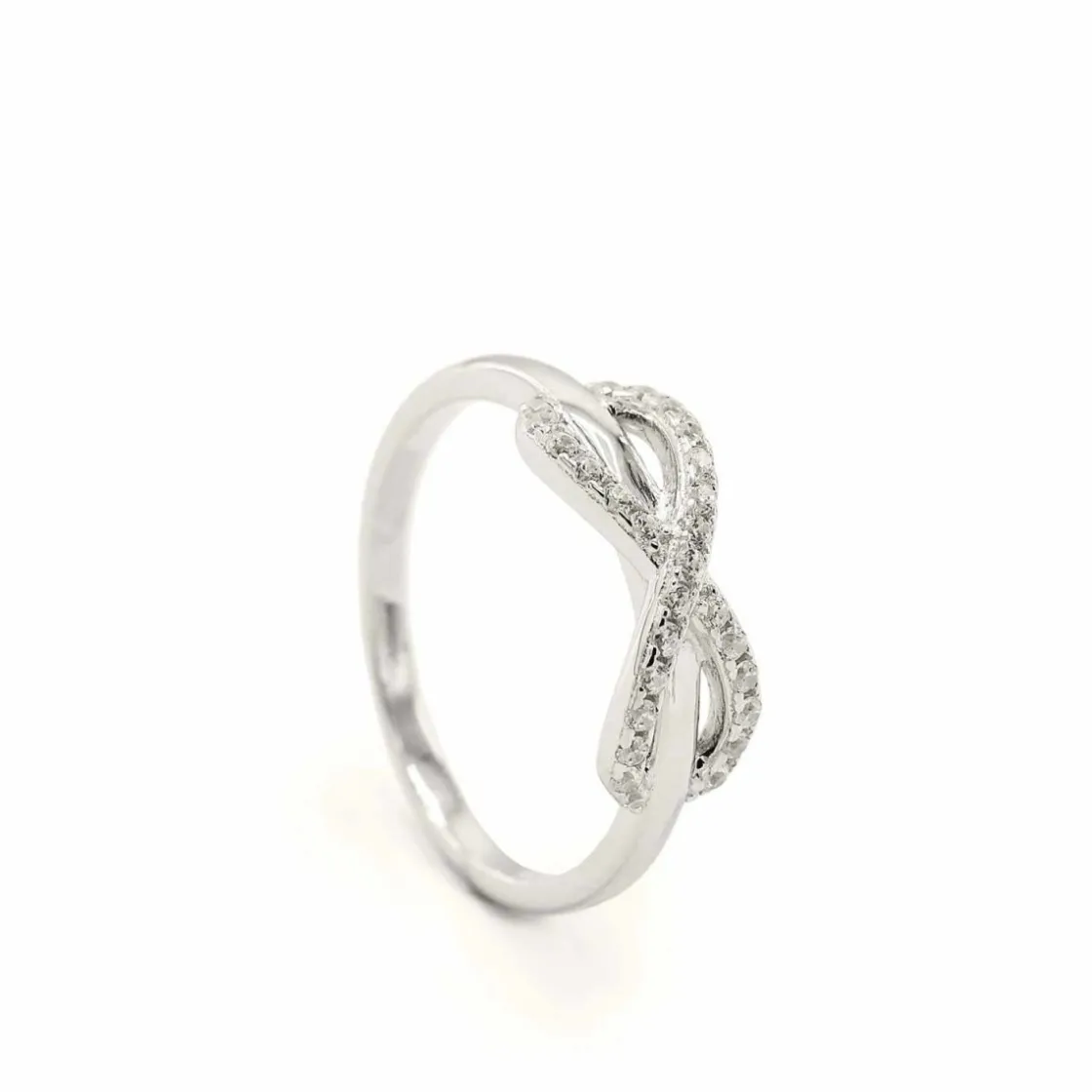 Anillos Especiales | Anillos Pequeños | LINEARGENT Anillos finos con circonitas diseño de infinito