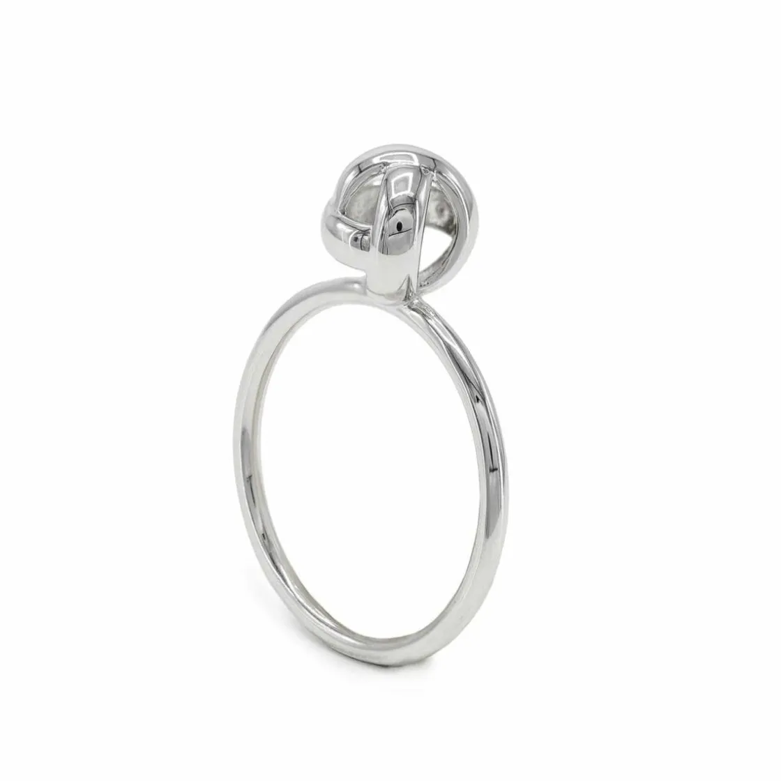 Anillos Pequeños | Anillos Finos | LINEARGENT Anillos finos de plata diseño de nudo