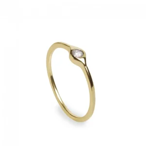 Anillos Pequeños | Anillos Finos | LINEARGENT Anillos finos de plata dorado minimalista