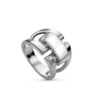 Anillos De Diseño | Anillos Anchos | LINEARGENT Anillos grandes diseño abierto entre carriles