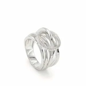 Anillos Grandes | LINEARGENT Anillos grandes diseño de cinco carriles irregulares