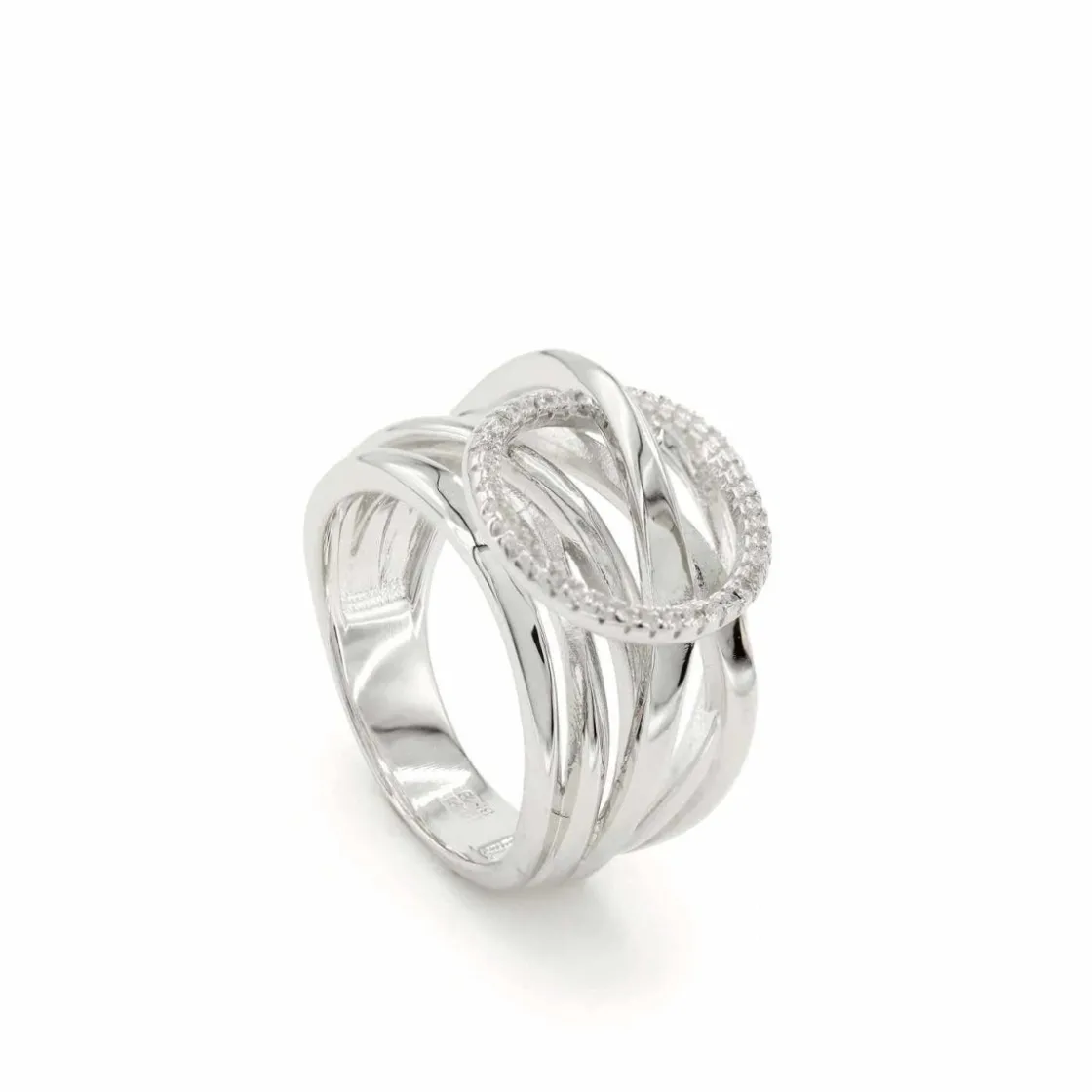 Anillos Grandes | LINEARGENT Anillos grandes diseño de cinco carriles irregulares