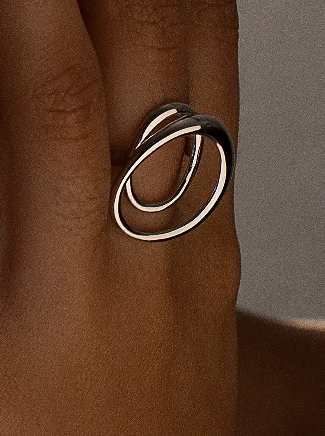 Anillos De Diseño | LINEARGENT Anillos grandes diseño espiral en plata lisa