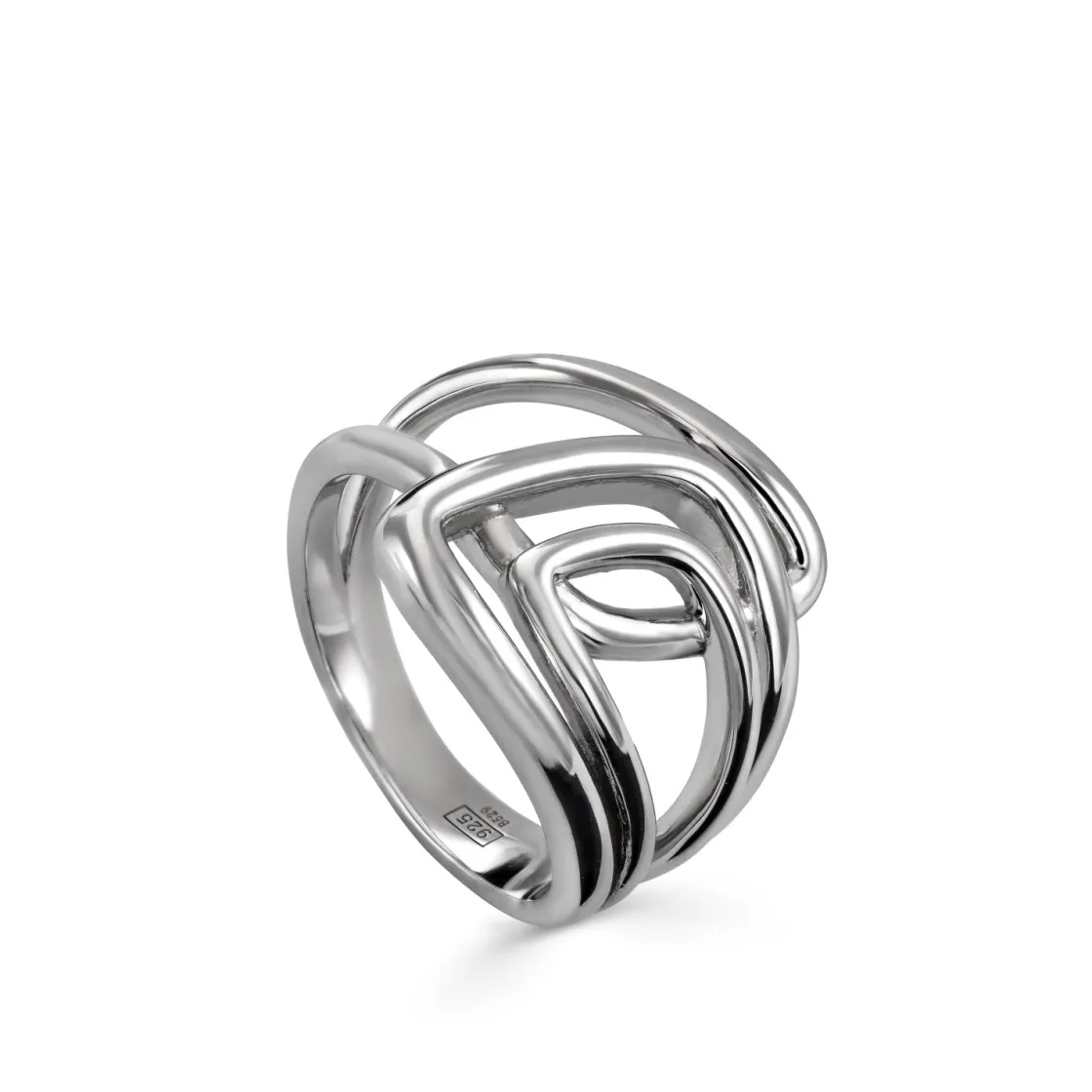 Anillos Anchos | LINEARGENT Anillos grandes diseño irregular en plata