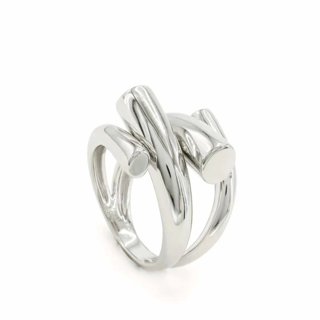 Anillos De Diseño | Anillos Grandes | LINEARGENT Anillos grandes en plata diseño grueso y entrelazado