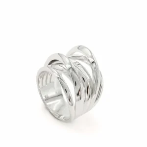 Anillos Grandes | LINEARGENT Anillos grandes en plata diseño irregular