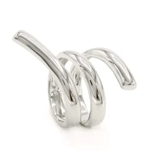Anillos Especiales | Anillos De Diseño | LINEARGENT Anillos grandes en plata diseño tirabuzón