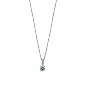 Collares Fiesta | Colgantes Pequeños | LINEARGENT Colgante brillante diseño de cuarzo adamantino