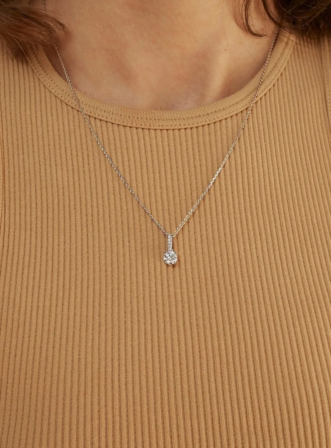 Collares Fiesta | Colgantes Pequeños | LINEARGENT Colgante brillante diseño de cuarzo adamantino
