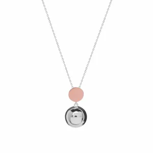 Colgantes Bicolor | LINEARGENT Colgantes bicolor de plata lisa diseño dos piezas