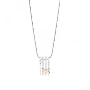 Colgantes Bicolor | LINEARGENT Colgantes bicolor plata grapa cruzada y circonita