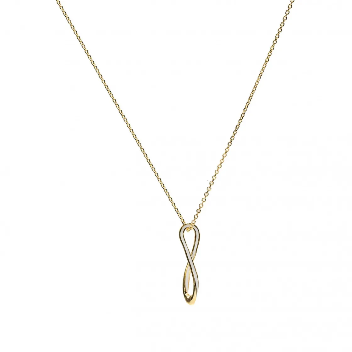 Collares Plata Originales | LINEARGENT Colgantes de plata diseño irregular esmalte blanco