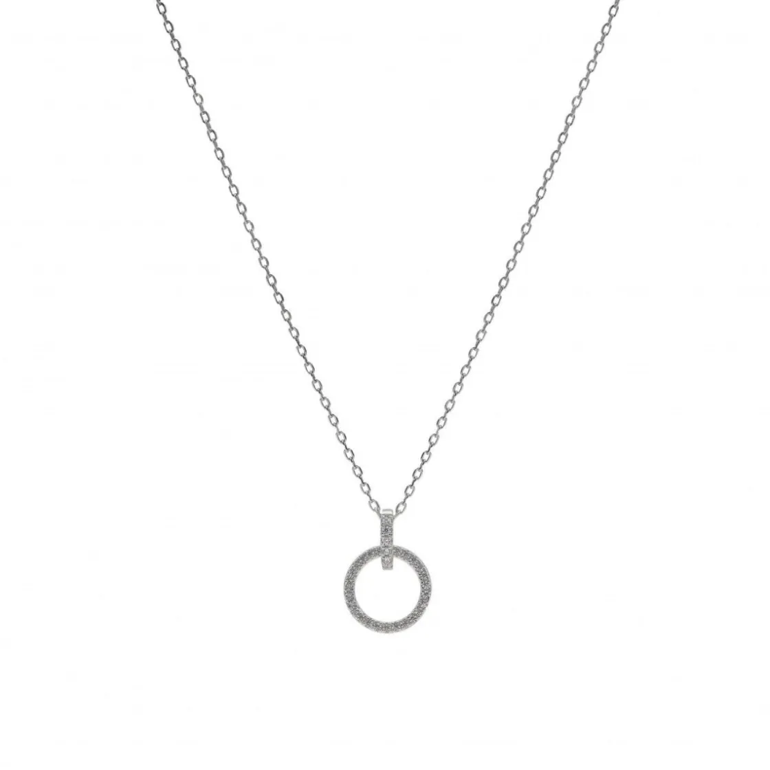 Colgantes Pequeños | LINEARGENT Colgantes pequeños de plata diseño circular circonitas