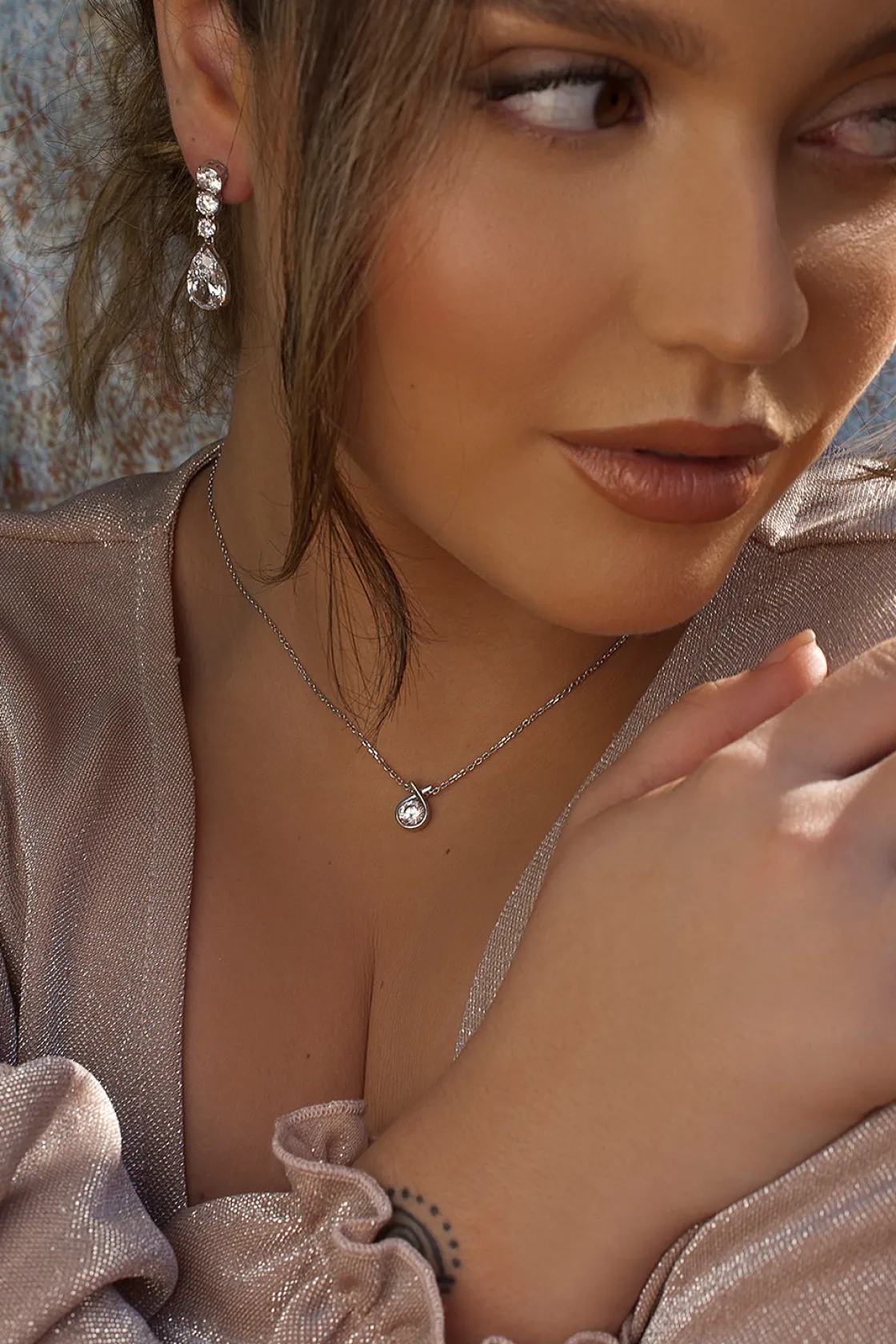 Collares Fiesta | Colgantes Pequeños | LINEARGENT Colgantes pequeños de plata diseño cruzado