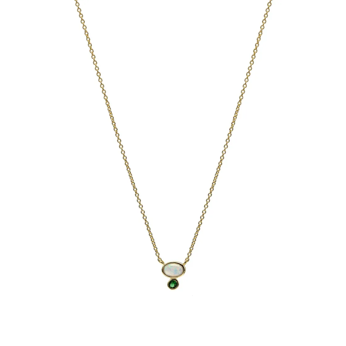 Colgantes Pequeños | Collares Cortos | LINEARGENT Colgantes pequeños de plata diseño ópalo y aventurina