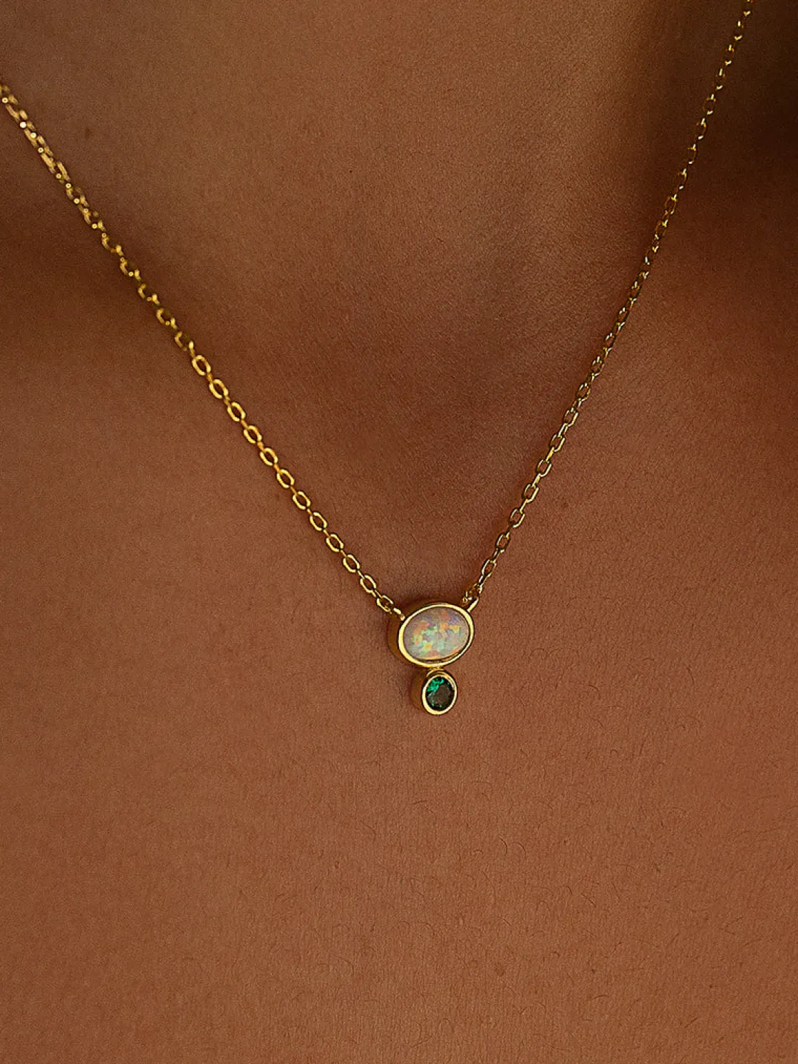 Colgantes Pequeños | Collares Cortos | LINEARGENT Colgantes pequeños de plata diseño ópalo y aventurina