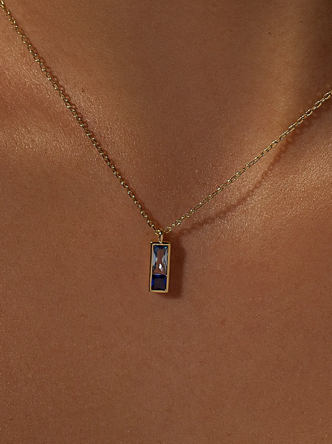 Colgantes Pequeños | Collares Cortos | LINEARGENT Colgantes pequeños de plata diseño tonos azules