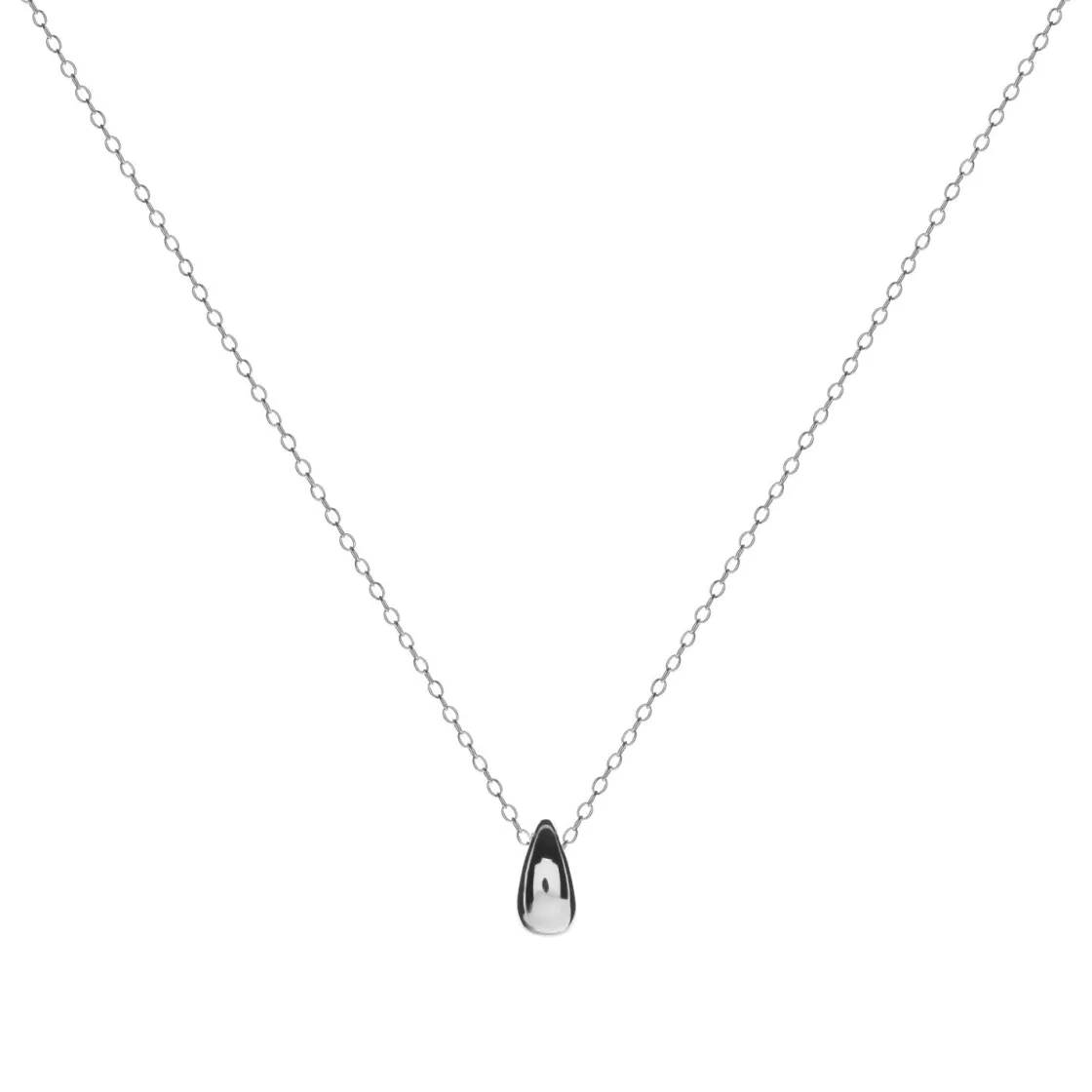 Colgantes Pequeños | LINEARGENT Colgantes pequeños de plata lisa con diseño de lágrima