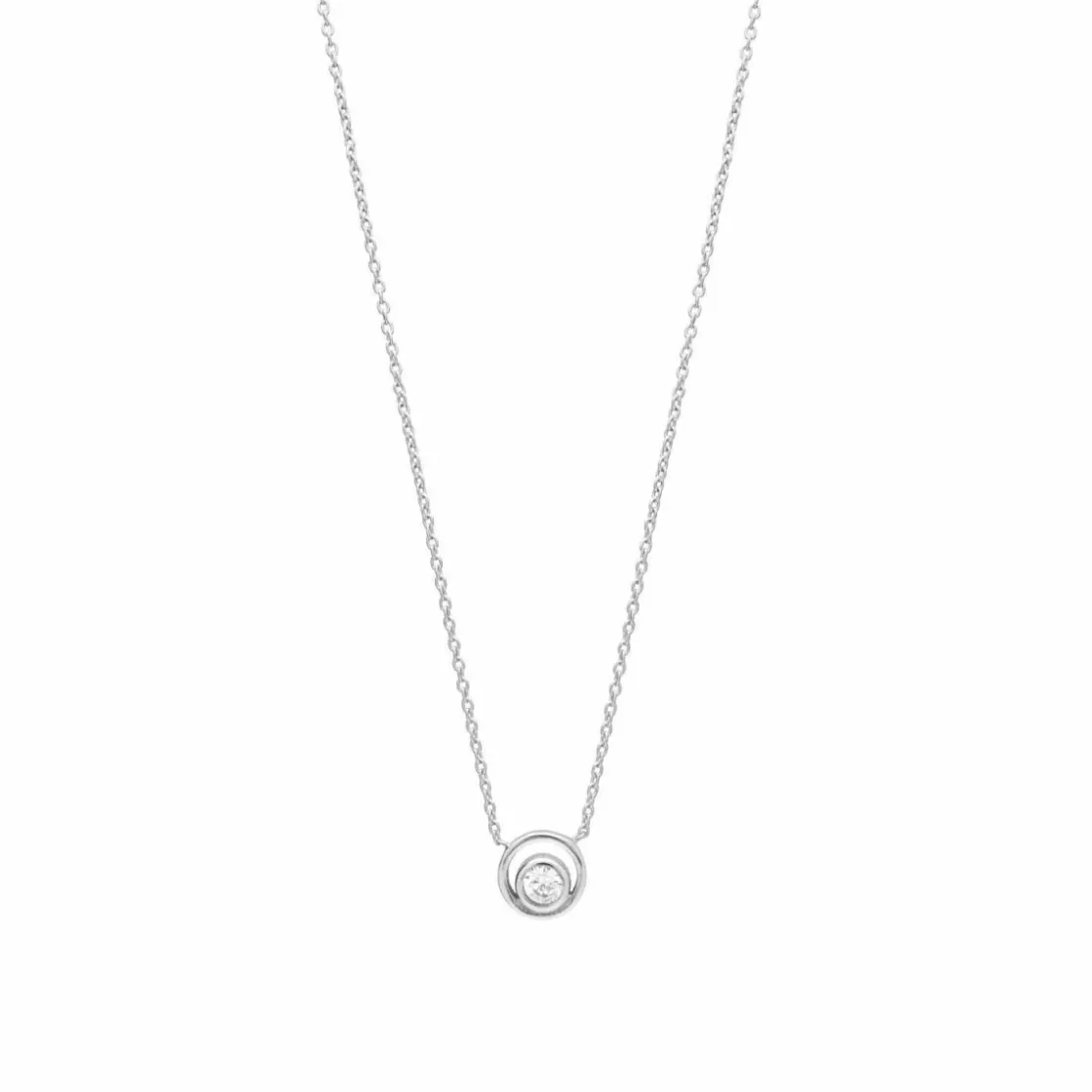 Colgantes Pequeños | Colgante Brillante | LINEARGENT Colgantes pequeños de plata motivo circular