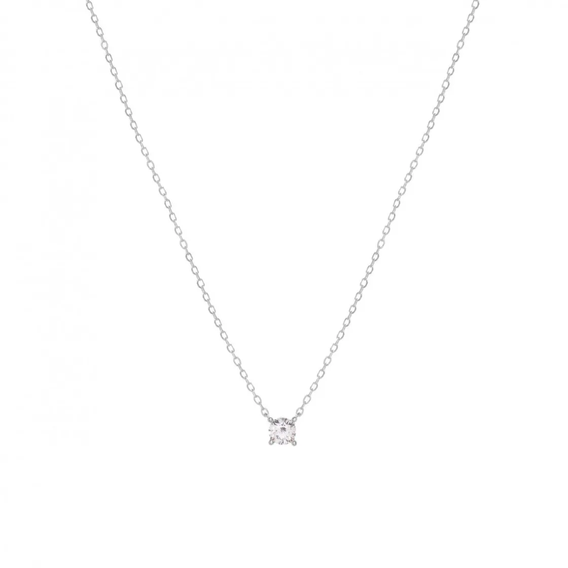 Colgantes Pequeños | Colgante Brillante | LINEARGENT Colgantes pequeños diseño de chatón de plata lisa