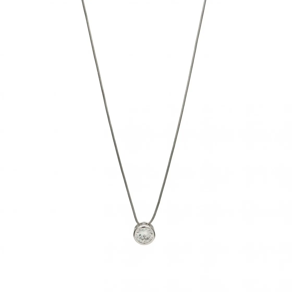 Colgantes Pequeños | Colgante Brillante | LINEARGENT Colgantes pequeños diseño de circonita central