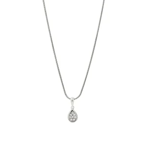 Colgantes Pequeños | Colgante Brillante | LINEARGENT Colgantes pequeños diseño de gota con circonitas