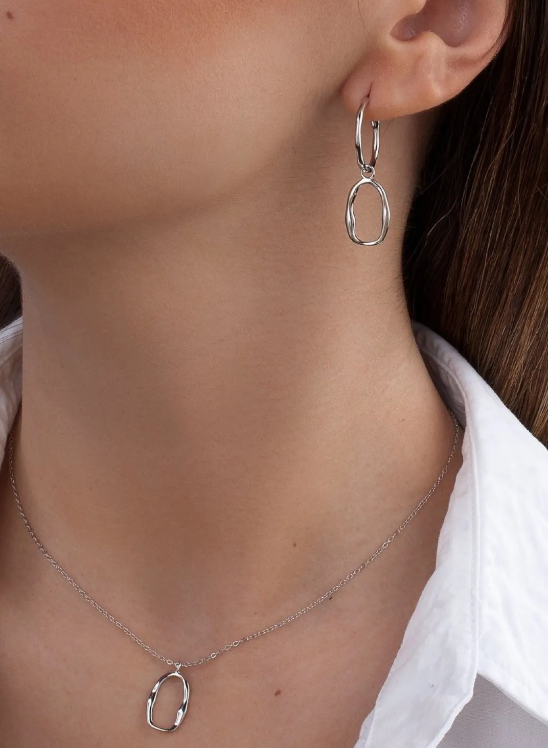 Colgantes Pequeños | LINEARGENT Colgantes pequeños diseño ovalado irregular