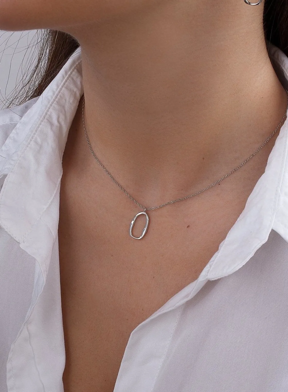 Colgantes Pequeños | LINEARGENT Colgantes pequeños diseño ovalado irregular