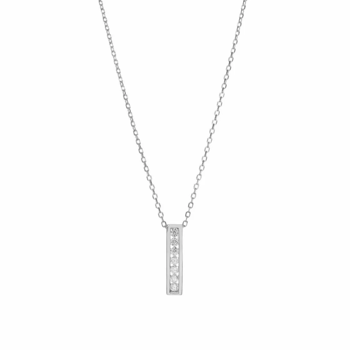 Colgantes Pequeños | Colgante Brillante | LINEARGENT Colgantes pequeños diseño rectangular brillante