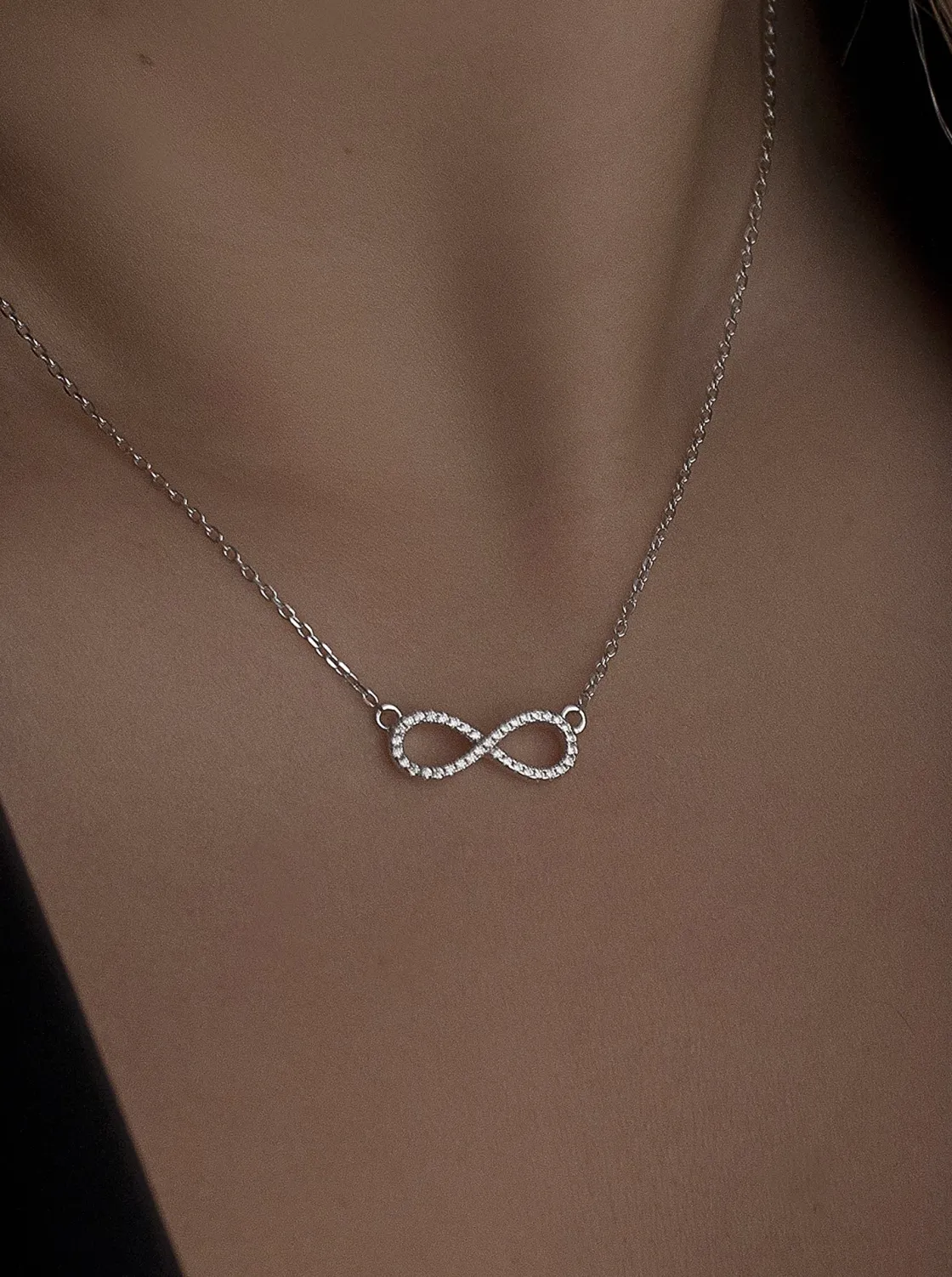 Colgantes Pequeños | LINEARGENT Colgantes pequeños motivo infinito con circonitas