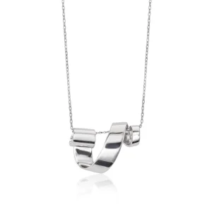 Collares Plata Originales | LINEARGENT Colgantes plata originales diseño espiral curva