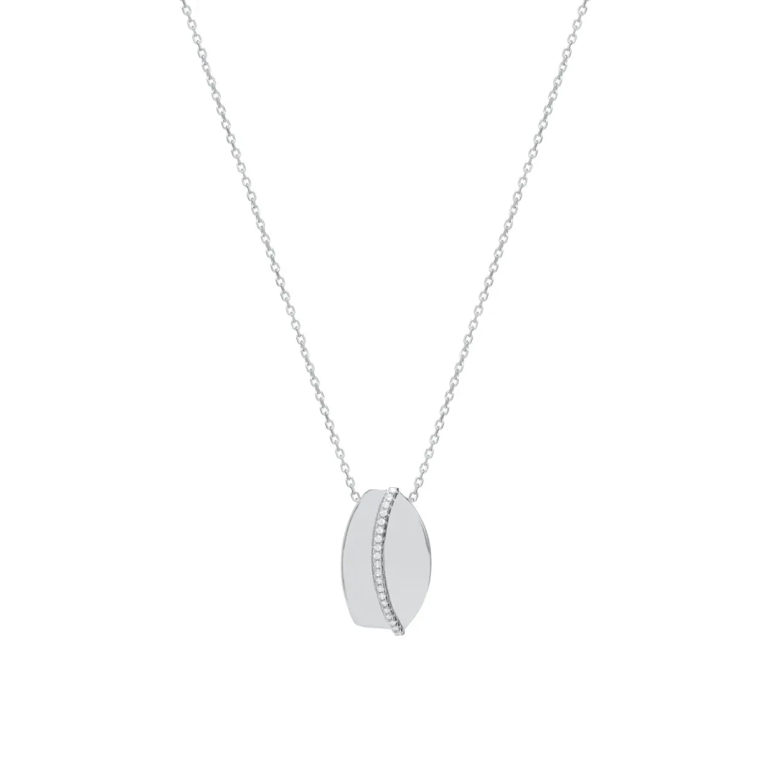 Colgante Brillante | LINEARGENT Colgantes plata originales motivo liso con circonitas