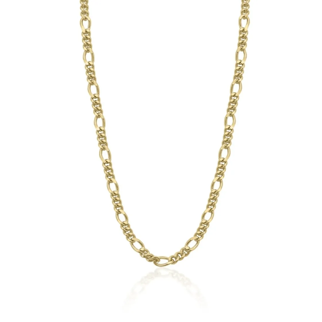 Collar Cadena | Collares Cortos | LINEARGENT Collar cadena bañada en oro diseño de eslabones