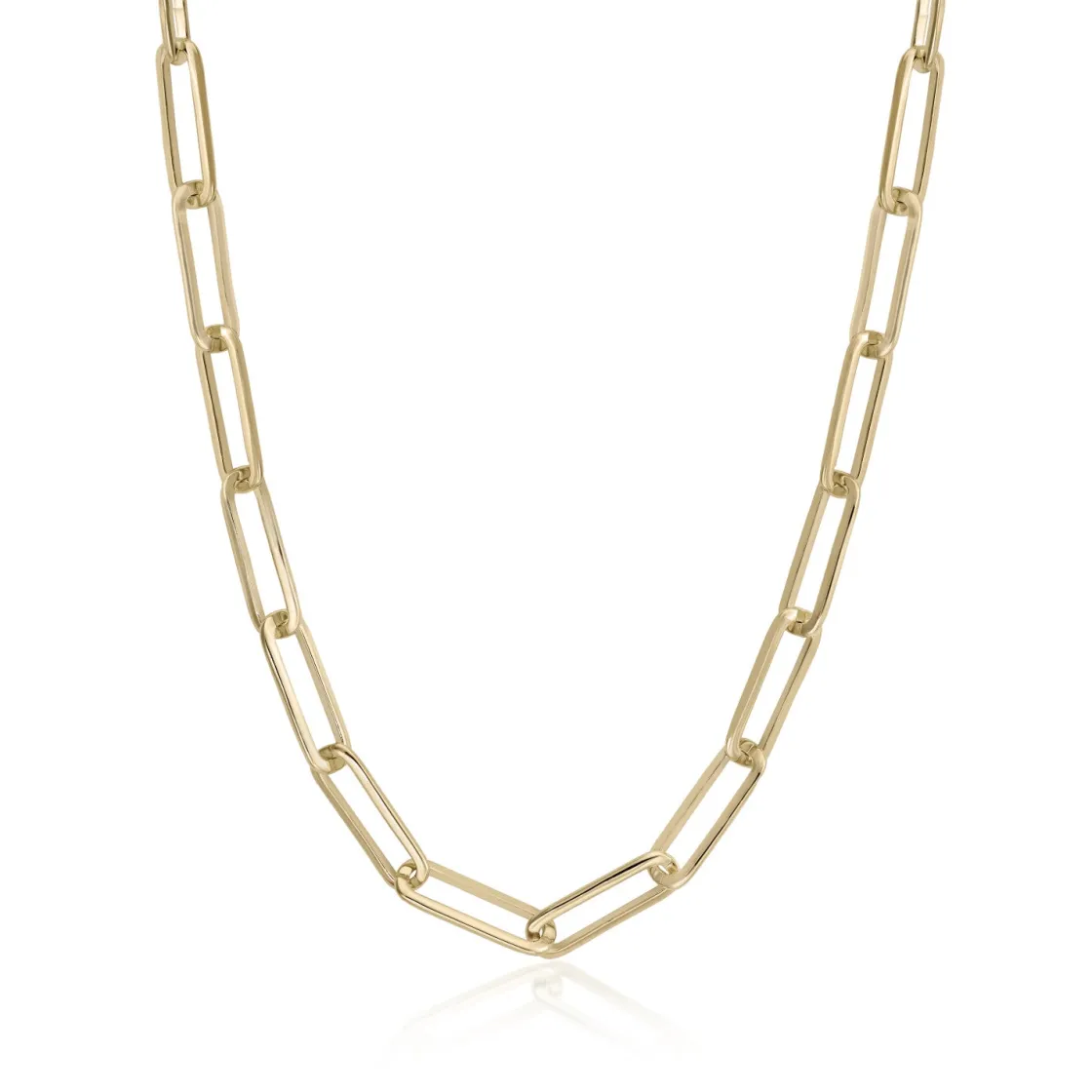 Collar Cadena | Collares Cortos | LINEARGENT Collar cadena diseño de eslabones dorados